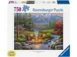 Puzzle RAVENSBURGER "Lagerfeuer-Romantik", bunt, Puzzles, KinderB:80cm H:60cm, Pappe, Motiv, Made in Germany, B:80cm H:60cm