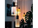 SEGULA LED-Leuchtmittel "LED Zylinder smokey matt", Energieeffizienz: G (A-G), grau, L:21cm Ø:9cm, Leuchtmittel, handmade