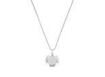 Kette mit Anhänger JOOP "Kreis", silber (silberfarben, kristallweiß), Halsketten, Damen, Silber 925 (Sterlingsilber), L: 45 B: 1,4mm, mit Zirkonia (synth.), B:1,4mm