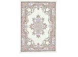 Teppich THEKO "Ming", beige, B:290cm H:14mm L:390cm, Kunstfaser, Teppiche, Teppich, handgefertigt, Pastell-Farben, florales Design, Wohnzimmer