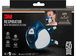 3M Atemschutzmaske 4255+, Schutzklasse A2P3, integrierte Filter, Packung mit 1 Stück