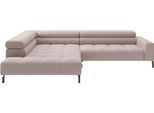 Ecksofa HOME AFFAIRE "Claya, 311 cm breit, L-Form, inkl. Kopfteilverstellung", stone, B:311cm H:71cm T:219cm, 100% Polyester, Sofas, Ecksofa, wahlweise elektrischer Sitzvorzug