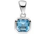 Kettenanhänger JOBO "Anhänger mit Blautopas", silber (silber 925), Schmuckanhänger, Damen, Silber 925 (Sterlingsilber), Kettenanhänger, 925 Silber