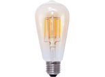 SEGULA LED-Leuchtmittel "LED Rustika gold", Energieeffizienz: G (A-G), gold, L:145cm Ø:6,5cm, Leuchtmittel, LED Rustika gold, E27, 5W, CRI 90, dimmbar