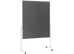 Magnetoplan Moderationstafel, fahrbar, 3 Oberflächen zur Auswahl, standfest, grau