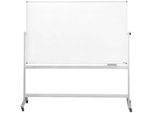 magnetoplan® Whiteboard, mobil, emailliert, H 1000 x B 2000 mm