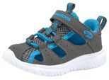 Sandale KANGAROOS "KI-Rock Lite EV", Mädchen, Gr. 26, blau (steel, grau, brilliant, blau), Synthetik, Textil, Schuhe Sandale