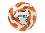 Fußball UHLSPORT "Fußball Resist Addglue" Gr. 5, weiß (weiß, fluo orange, schwarz), Bälle, Herren, 5