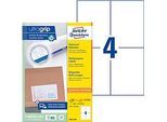 AVERY Zweckform 3483-200 Universal-Etiketten, ultragrip, 105 x 148 mm, DP INTERNETMARKE geeignet