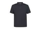 Poloshirt DACHSTEIN "Dachstein Pique polo shirt Loretto", Herren, Gr. L, schwarz, Stoff, 90% Polyester, 10% Elasthan, normal, ohne Ausschnitt, Shirts