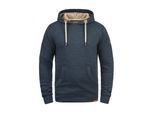 Kapuzenpullover SOLID "Hoodie SDTrip", Herren, Gr. M, blau (ins blu m), Obermaterial: 50% Baumwolle CO. 50% Polyester PES., Sweatshirts Kapuzenpullover