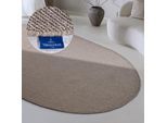 Wollteppich VILLEROY & BOCH "Francois", beige (linen), B:160cm H:7mm L:231cm, Wolle, Teppiche, in rund, oval, Läufer, handgewebt, Wolle, Wohnzimmer, Schlafzimmer