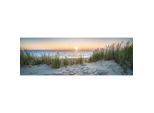 Euroart Leinwandbild, Mehrfarbig, Holz, Papier, Kiefer, Strand \u0026 Meer, rechteckig, 180x60 cm, Keilrahmen, Bilder und Zubehör, Wandbilder, Leinwandbilder