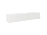 Hom`in Lowboard, Weiß, Holzwerkstoff, 200x36.7x42 cm, hängend, Wohnzimmer, Wohnwände, Lowboards, Lowboards hängend