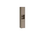Xora Hochschrank, Taupe, Kunststoff, 2 Fächer, 1 Schublade(n) Schubladen, 39.8x191.9x34.9 cm, stehend, Badezimmer, Badezimmerschränke, Hochschränke