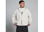 MP Lift Oversized Loopback 2 Way Zip Hoodie für Herren – Cremig Grau meliert - M