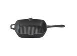 GSW , Schwarz , Metall , 26x26 cm , backofengeeignet, mit Grillboden, schadstofffrei gemäß EU-Standards , Kochen & Essen, Pfannen, Grillpfannen