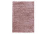 Ayyildiz , Rosa , Textil , Uni , rechteckig , 140x200 cm , Oeko-Tex® Standard 100 , für Fußbodenheizung geeignet, schmutzabweisend, für Hausstauballergiker geeignet, lichtunempfindlich, antistatisch, pflegeleicht, strapazierfähig, leicht zusammenrollbar ,