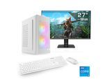 CSL PC-Komplettsystem "Spectrum V25250W", Energieeffizienz: E, weiß, Microsoft Windows 11 Home (64 Bit), 16 GB RAM 1.000 GB SSD, Computer_Komplettsysteme, PC-Komplettsystem