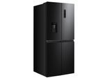HANSEATIC Multi Door "HCDC18080CWD", Energieeffizienz: C, silber (schwarz), Wasserspender, Kühlschränke, inkl. 3 Jahre Herstellergarantie, Multi Door