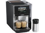SIEMENS Kaffeevollautomat "TP725ET7", inox silber metallic, B:30,9cm H:38cm T:46,7cm, Kaffeevollautomaten, farbiges Full-Touch-Display, Doppeltassenfunktion, sehr leise, silber, Kaffeevollautomat