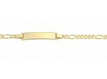 ID Armband ADELIA´S "16 cm ID - Armband 333 Gold ( 8K )", gold, Armbänder, Damen, 16cm, Gold, Goldarmband