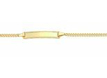 ID Armband ADELIA´S "14 cm ID - Armband 333 Gold ( 8K )", gold, Armbänder, Damen, 14cm, Gold, Goldarmband