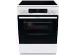 GORENJE Elektro-Standherd "GEC6C40WD", Energieeffizienz: A (A+++-D), weiß, Herdsets