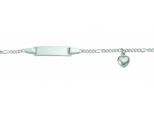 ID Armband ADELIA´S "14 cm ID - Armband 925 Silber", silber, Armbänder, Damen, 14cm, Silber 925 (Sterlingsilber), Silberarmband