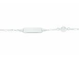 ID Armband ADELIA´S "14 cm ID - Armband 925 Silber", silber, Armbänder, Damen, 14cm, Silber 925 (Sterlingsilber), Silberarmband