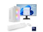 CSL Gaming-PC-Komplettsystem "Spectrum V25258W", Energieeffizienz: E (A-G), weiß, Microsoft Windows 11 Home (64 Bit), 32 GB RAM 1.000 GB SSD, Computer_Komplettsysteme