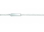 ID Armband ADELIA´S "16 cm ID - Armband 925 Silber", silber, Armbänder, Damen, 16cm, Silber 925 (Sterlingsilber), Silberarmband