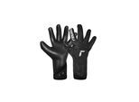 Torwarthandschuhe REUSCH "Attrakt Duo Strapless", Damen, Gr. 8,5, schwarz, 46% Latex, 18% Gummi, 16% Polyester, Handschuhe, ohne störende Lasche