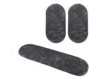 Hochflor-Bettumrandung BRUNO BANANI "Dana Teppich, Kundenliebling" Gr. 14, grau, H:30mm, Obermaterial: 100% Polyester, Bettumrandungen, unifarben, Mikrofaser, pflegeleicht, Bettvorleger, Schlafzimmer