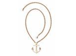 Lange Kette "Sylt", Damen, Gr. onesize, Metall, gold, COLLEZIONE ALESSANDRO, Basic, Halsketten, mit Anker Motiv