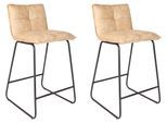 Barhocker-Set Jeremy 2er-Set ca. 44x87 cm Beige