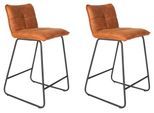 Barhocker-Set Jeremy 2er-Set ca. 44x87 cm Cognac