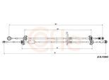COFLE Seilzug, Schaltgetriebe 922cbfi084 für Fiat