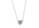 Kette mit Anhänger ADELIA´S "Damen Edelstahl Halskette mit Anhänger Herz", silber (silber, herz), Halsketten, Damen, unbekannt, Edelstahl