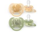 Philips Avent Ultrasoft SCF091/46 6-18 m tétine Neutral 2 pcs