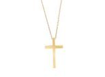 Kette mit Anhänger ADELIA´S "Unisex Edelstahl Halskette mit Anhänger Kreuz", gold (gold, kreuz), Halsketten, Damen, unbekannt, Edelstahl
