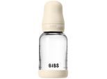 BIBS Baby Glass Bottle Round Latex oorbellen Ivory 120 ml