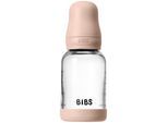 BIBS Baby Glass Bottle Round Latex oorbellen Blush 120 ml