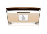 Woodwick White Honey geurkaars met een houten lont (hearthwick) 453 g