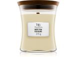 Woodwick White Teak geurkaars met een houten lont 275 gr