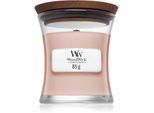 Woodwick Vanilla & Sea Salt geurkaars met een houten lont 85 g
