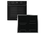 BAUKNECHT Backofen-Set "BAKO 780 Steam IND BL", Energieeffizienz: A+ (A+++-D), schwarz, Herdsets, GentleSteam – für ein saftiges Inneres und ein knuspriges Äußeres