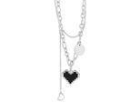 Kette ohne Anhänger ADELIA´S "Damen Halskette mit Anhänger – aus Edelstahl", silber, Halsketten, Damen, 43cm, Edelstahl, Schöne Geschenkidee zum einfach so
