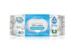 GoWipes Baby 100% Cotton Biodegradable Tedere Vochtige Babydoekjes voor Gevoelige Huid 0+ 50 st