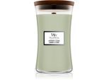 Woodwick Lavender & Cedar geurkaars met een houten lont 610 g